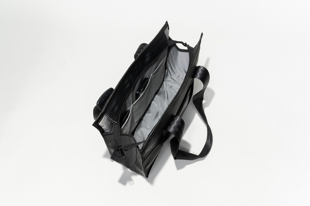 再生シートベルト ビジネストート｜丈夫で機能的な横型トートバッグ