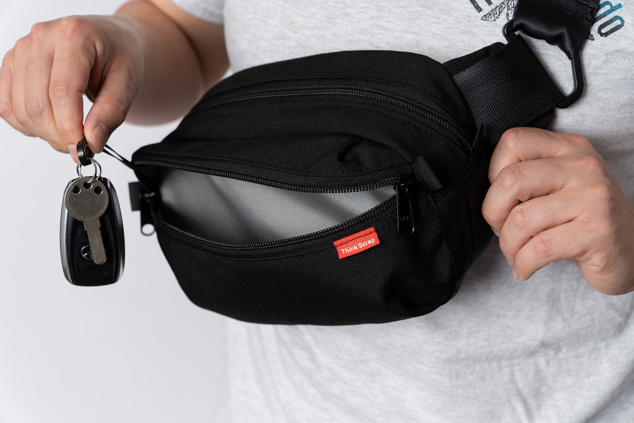 ボディバッグ｜多機能で使いやすい｜再生シートベルト使用（日本製）